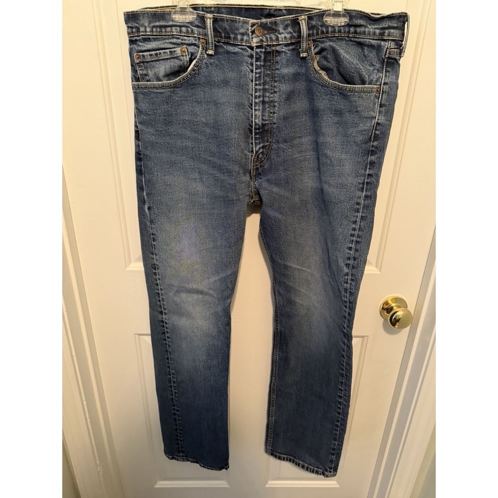 Levi's Men's 505 Regular Fit Jeans  38x32 blue wash
